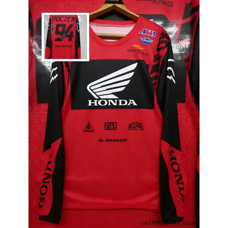 2025 Summer Motocross Replica Ken Roczen 94 Honda Racing Team Reprint Jersey Loose Breathable 3D Printed Quick Dry long sleeve
2025 Summer Motocross Replica Ken Roczen 94 Honda Racing Team Reprint Jersey Loose Breathable 3D Printed Quick Dry long sleeve