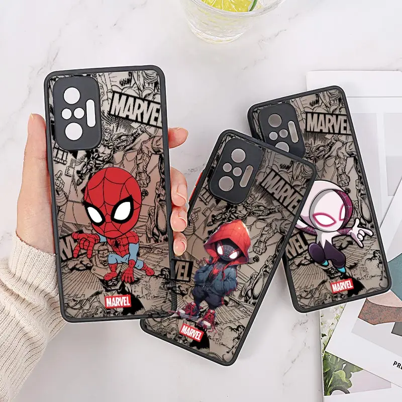 Marvel Spiderman Spider Gwen Cute Cover Case For Xiaomi Redmi Note 10 8 9 11 12 Pro Plus 5G 9s 10s 11s 12s 9A 9C 10C Matte Coque
Marvel Spiderman Spider Gwen Cute Cover Case For Xiaomi Redmi Note 10 8 9 11 12 Pro Plus 5G 9s 10s 11s 12s 9A 9C 10C Matte Coque