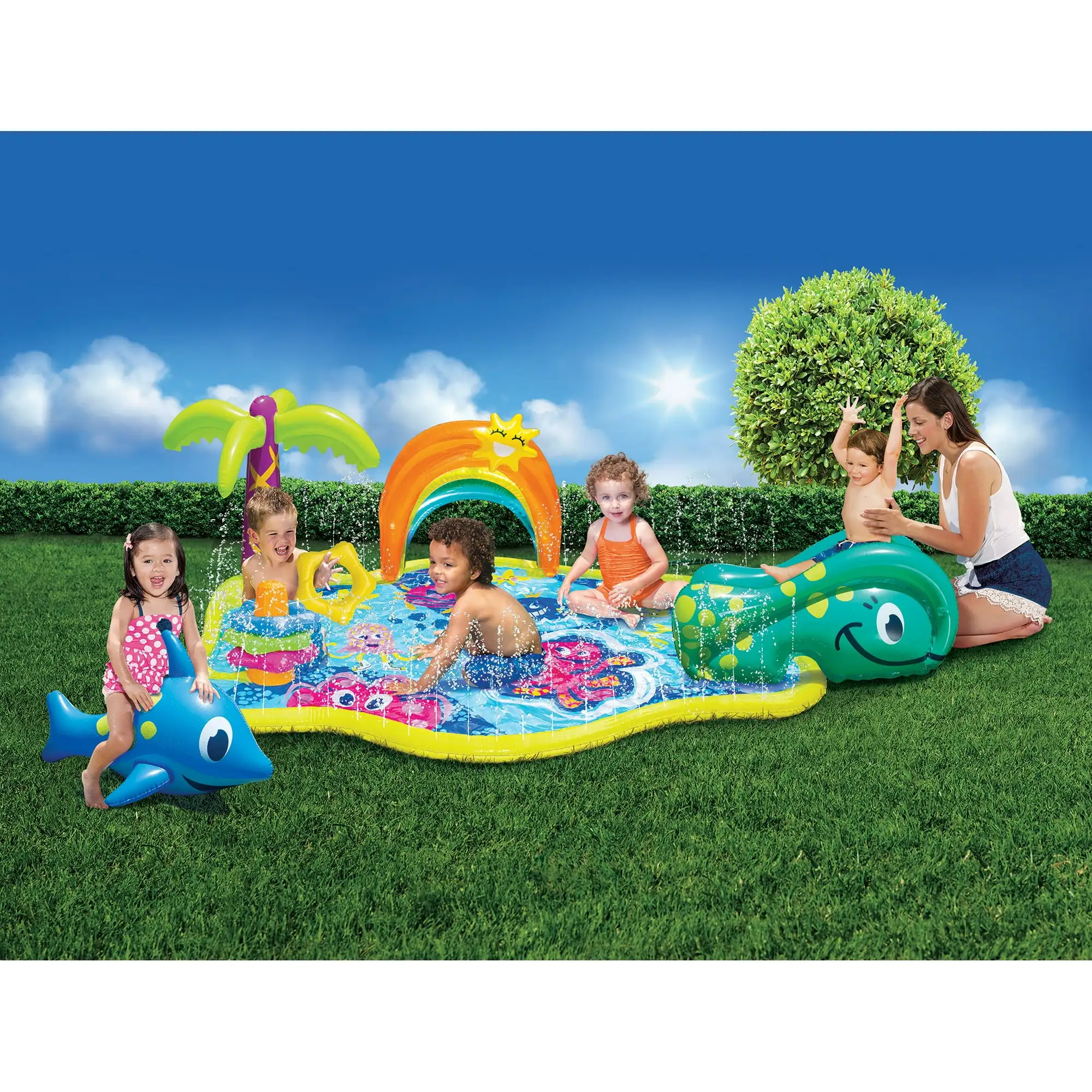 Banzai Jr. Parque Acuático Al Aire Libre para Jugar en Verano para Edades de 18 Meses en Adelante
Banzai Jr. Parque Acuático Al Aire Libre para Jugar en Verano para Edades de 18 Meses en Adelante