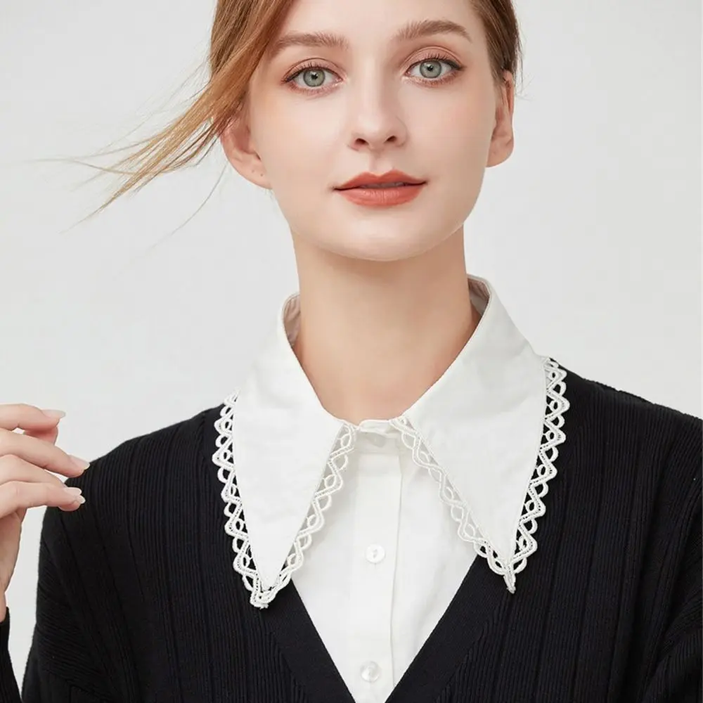 Fashion Cotton Shirt Fake Collar Classic Vintage Blouse False Collar Women Detachable Clothes Accessories
Fashion Cotton Shirt Fake Collar Classic Vintage Blouse False Collar Women Detachable Clothes Accessories