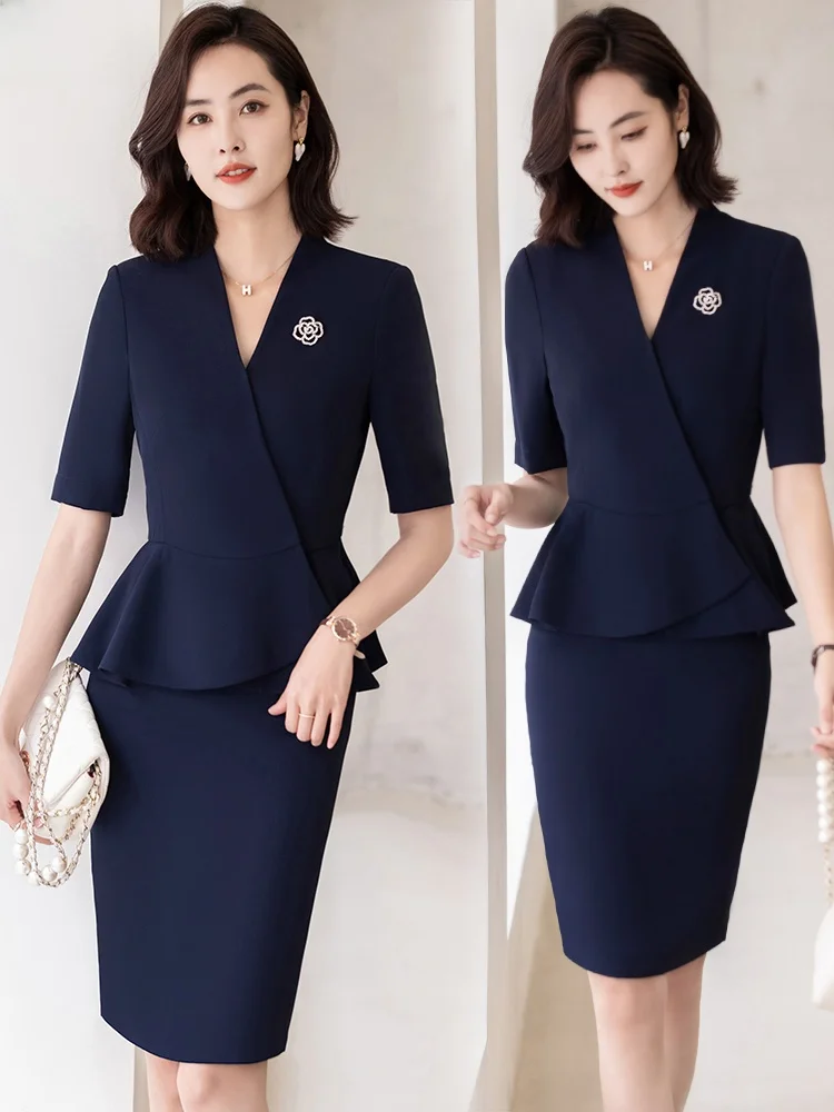 Profional Women's Summer New Sle Ele Godd Formal High-End Suiting Skirt Set Beau Salon Work orm Polyester M...
Profional Women's Summer New Sle Ele Godd Formal High-End Suiting Skirt Set Beau Salon Work orm Polyester M...