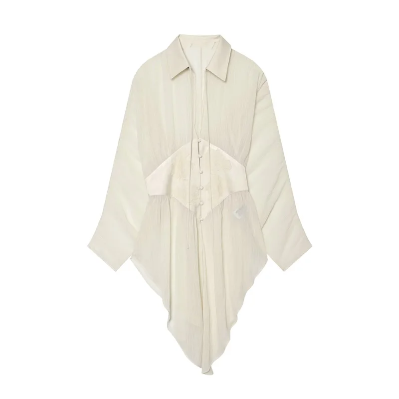 Summer Women's Long Sleeved Shirt Top 2026 New Fashion Long Blouses Elegant Women's Shirts Tops
Summer Women's Long Sleeved Shirt Top 2026 New Fashion Long Blouses Elegant Women's Shirts Tops