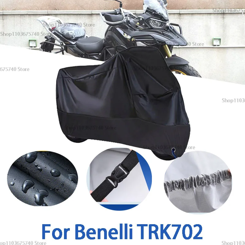 Motorcycle Full Covers For Benelli TRK702 Car Outdoors Sun Protection Dust No Ear Thickened Oxford Clothcover Accessories
Motorcycle Full Covers For Benelli TRK702 Car Outdoors Sun Protection Dust No Ear Thickened Oxford Clothcover Accessories