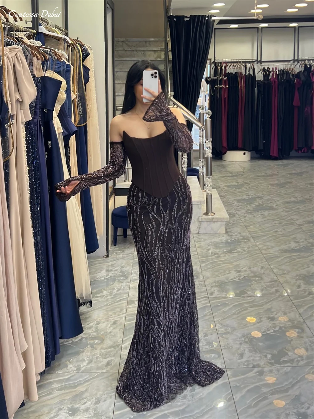 Contessa Custom prom dress formal gown Party Prom Dress robes de soirée sexy sequin prom strapless bodice floor length mermaid
Contessa Custom prom dress formal gown Party Prom Dress robes de soirée sexy sequin prom strapless bodice floor length mermaid