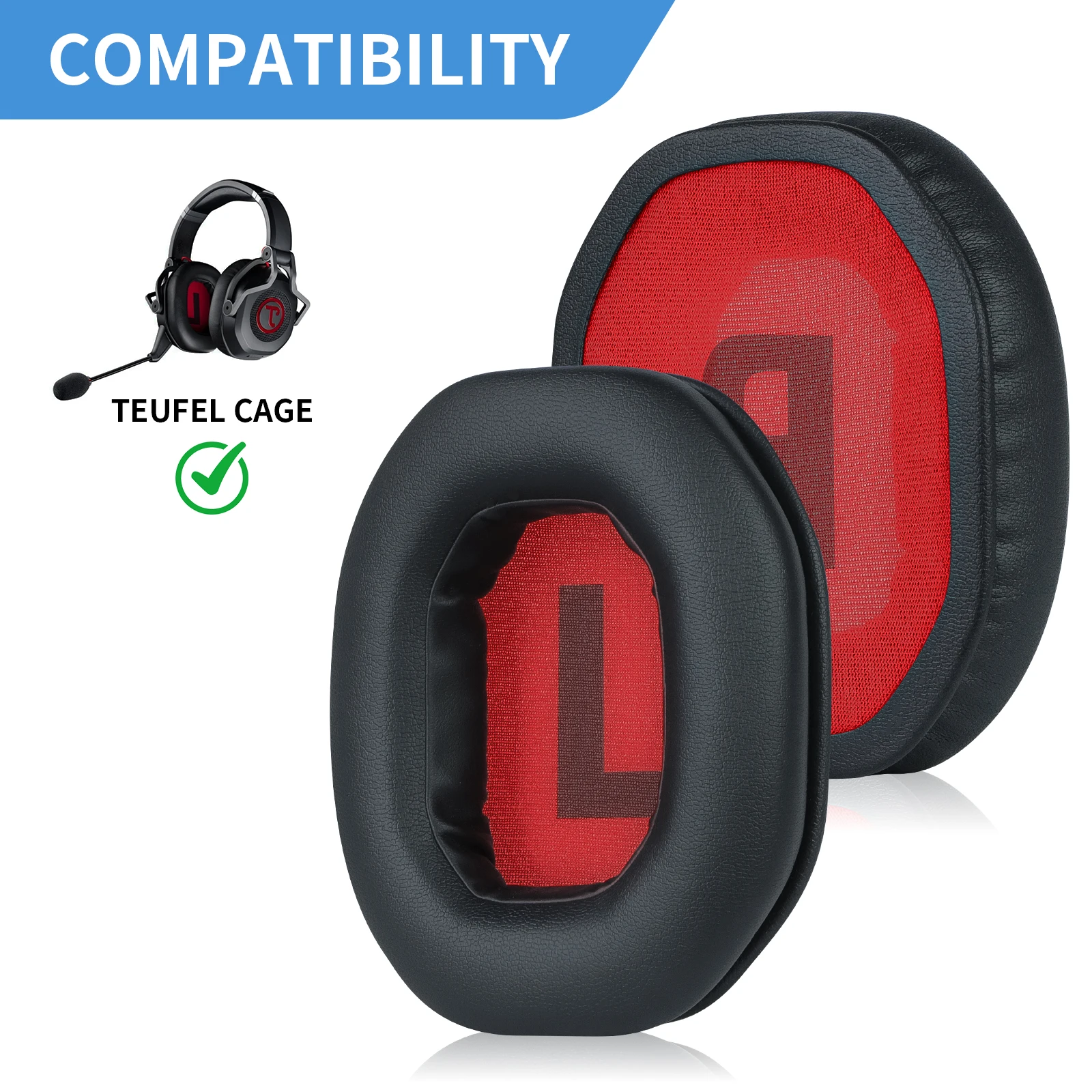 Replacement Headphone Earpads Cushions Cover Ear Pads for Teufel Massive Teufel Cage Headphones
Replacement Headphone Earpads Cushions Cover Ear Pads for Teufel Massive Teufel Cage Headphones