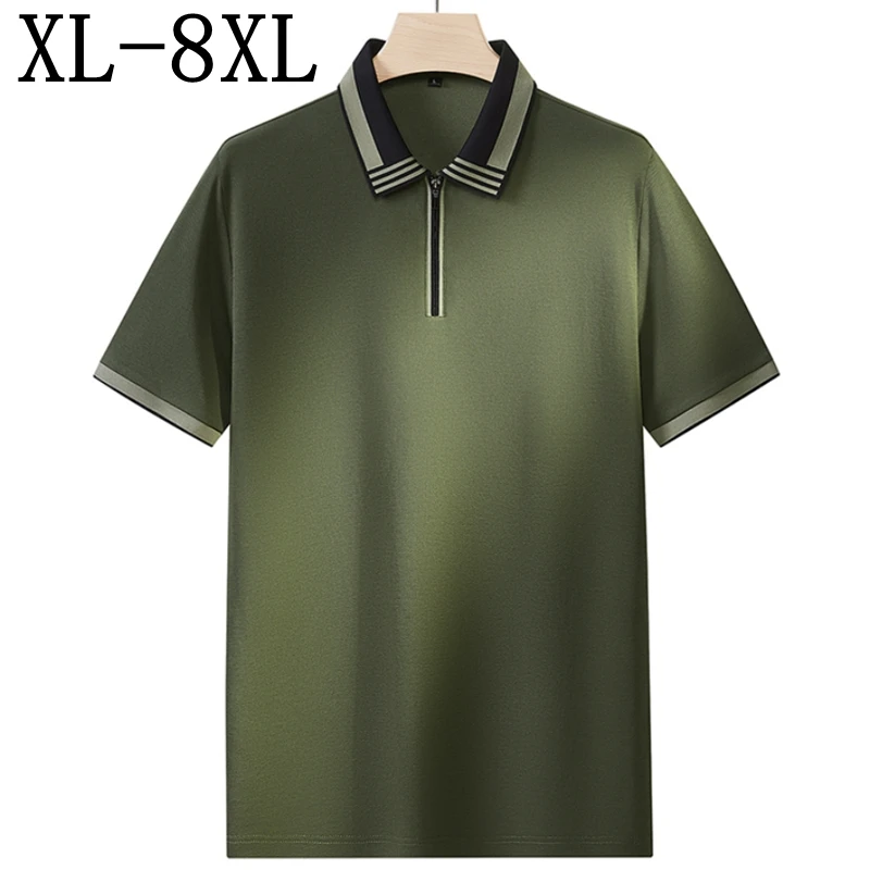 8XL 7XL 6XL 2026 New Summer Top Grade Menswear Clothing Cotton Breathable Polo Shirt Man Casual Mens Shirts Zipper Lapel T-Shirt
8XL 7XL 6XL 2026 New Summer Top Grade Menswear Clothing Cotton Breathable Polo Shirt Man Casual Mens Shirts Zipper Lapel T-Shirt