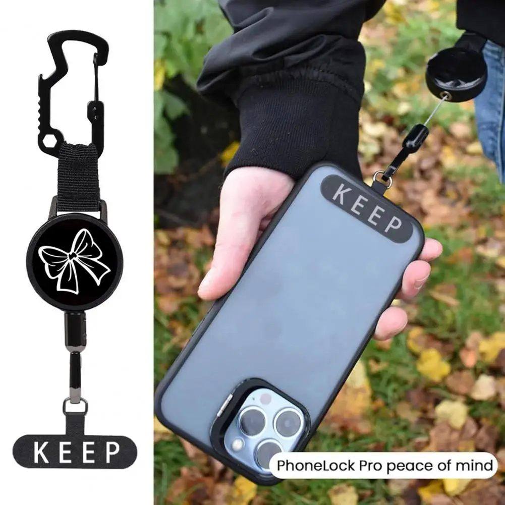 Retractable Phone Cord Mobile Phone Retractable Holder with 60cm Cord Heavy Duty Keychain Badge Reel with Magnetic Closure
Retractable Phone Cord Mobile Phone Retractable Holder with 60cm Cord Heavy Duty Keychain Badge Reel with Magnetic Closure