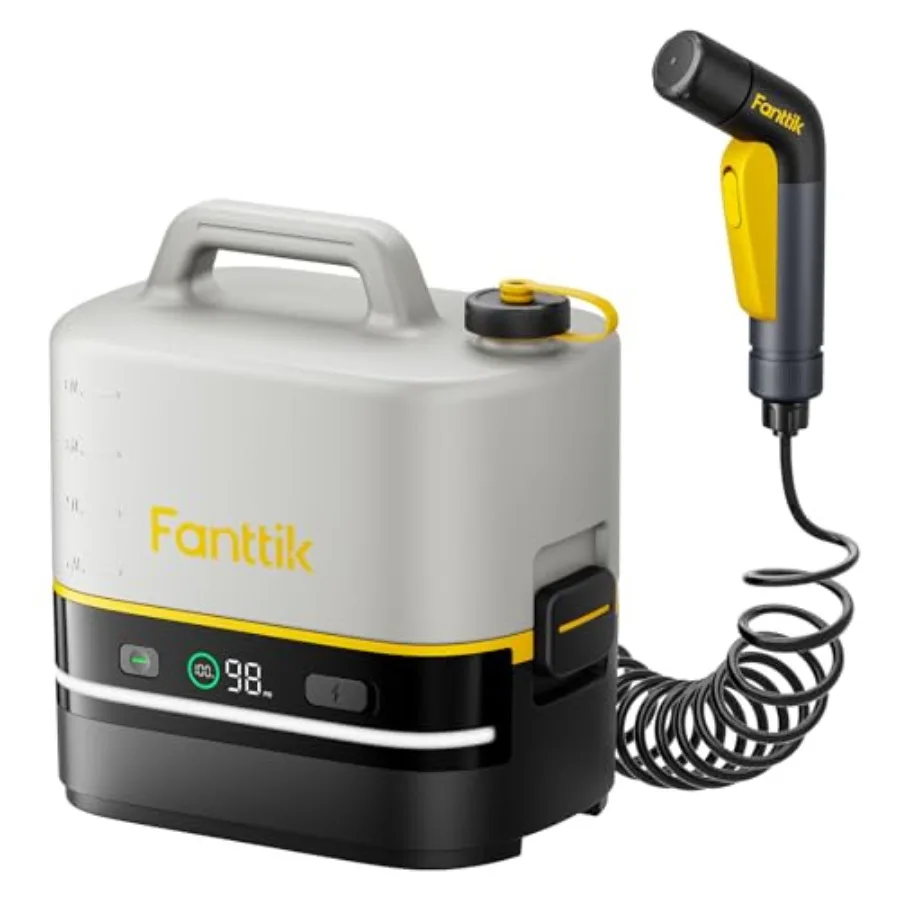 Portable Cordless Electric Sprayer w/2.1Gal Tank, HD LED Display, 4000mAh Lithium Battery, with Camping Light, Portable Washer
Portable Cordless Electric Sprayer w/2.1Gal Tank, HD LED Display, 4000mAh Lithium Battery, with Camping Light, Portable Washer