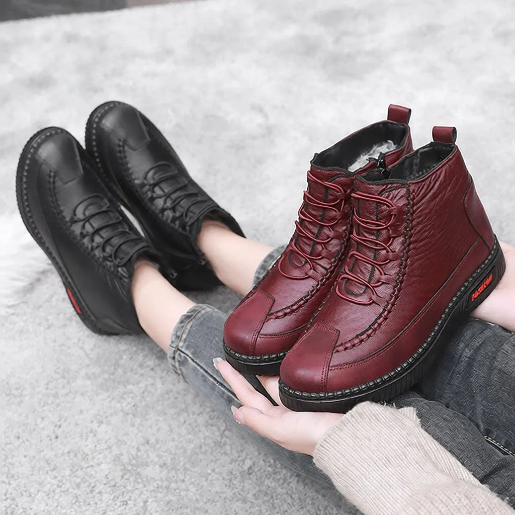 Winter New Fashion Women's Snow Boots Thickened Fleece Lined Soft Bottom Side Zipper High Top Cotton Boots Casual Shoes
Winter New Fashion Women's Snow Boots Thickened Fleece Lined Soft Bottom Side Zipper High Top Cotton Boots Casual Shoes