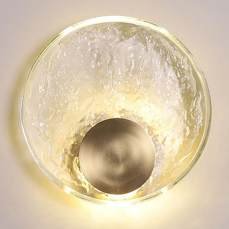 Modern Minimalist Glass Round Crystal Wall Lamp Bedroom Led Indoor Lighting for Home Living Room Tv Background Dector
Modern Minimalist Glass Round Crystal Wall Lamp Bedroom Led Indoor Lighting for Home Living Room Tv Background Dector