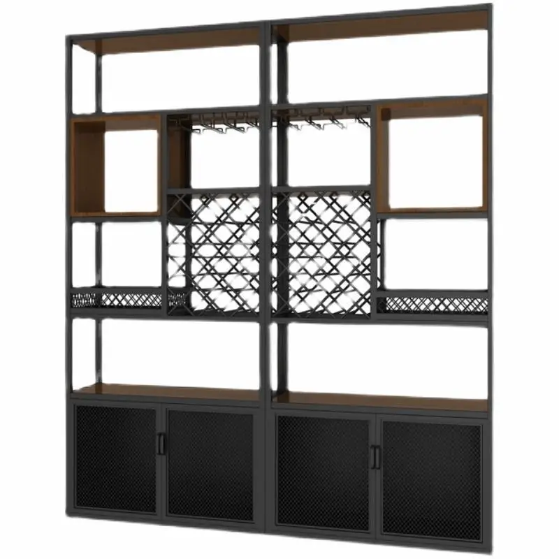 New Chinese restaurant cabinet wrought iron partition rack floor-to-ceiling display rack red wine glass Baijiu
New Chinese restaurant cabinet wrought iron partition rack floor-to-ceiling display rack red wine glass Baijiu