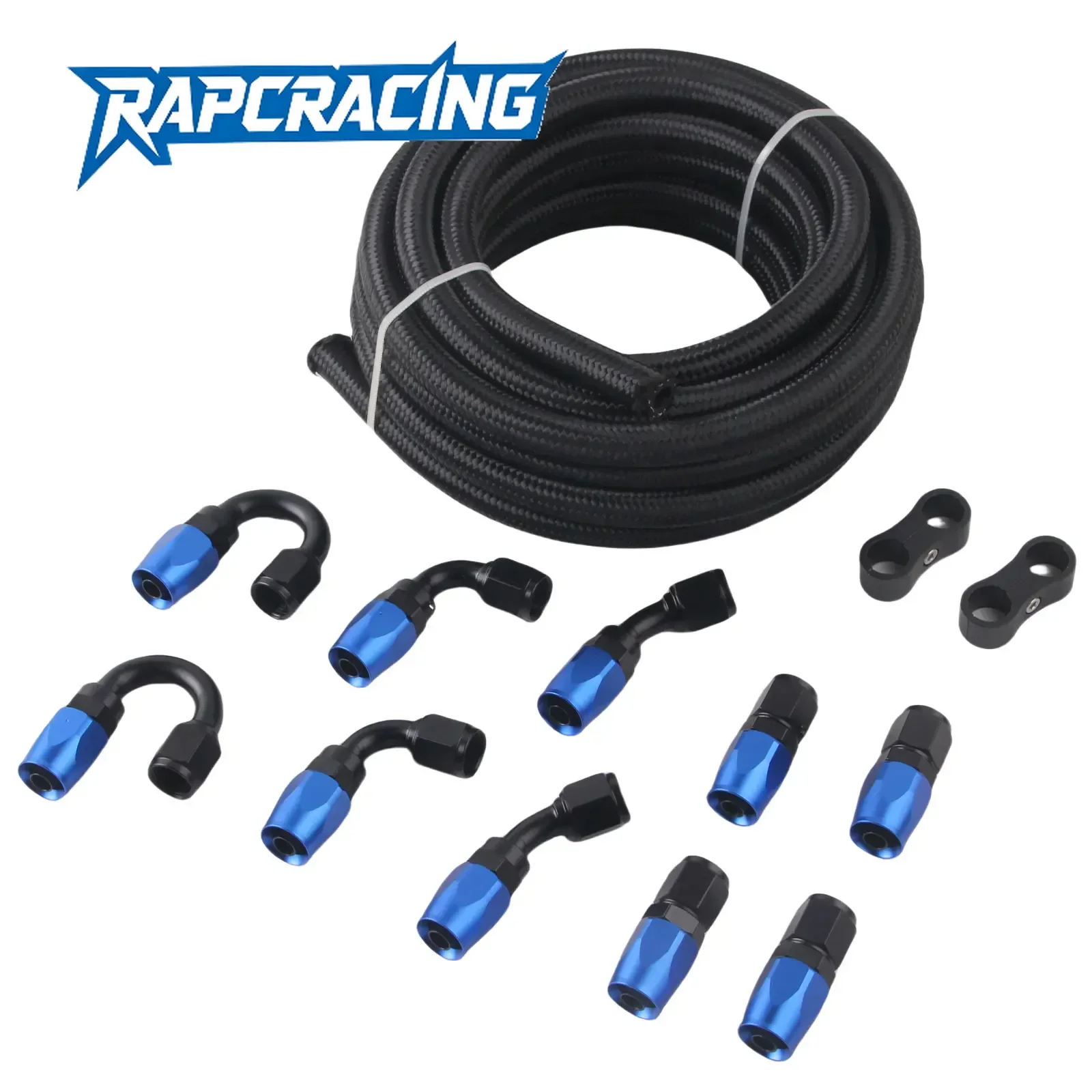NEW 20FT AN6 Fuel Line Kit CPE rubber Nylon Hose with Swivel Hose End Fitting for oil coolant line radiator connection Universal
NEW 20FT AN6 Fuel Line Kit CPE rubber Nylon Hose with Swivel Hose End Fitting for oil coolant line radiator connection Universal