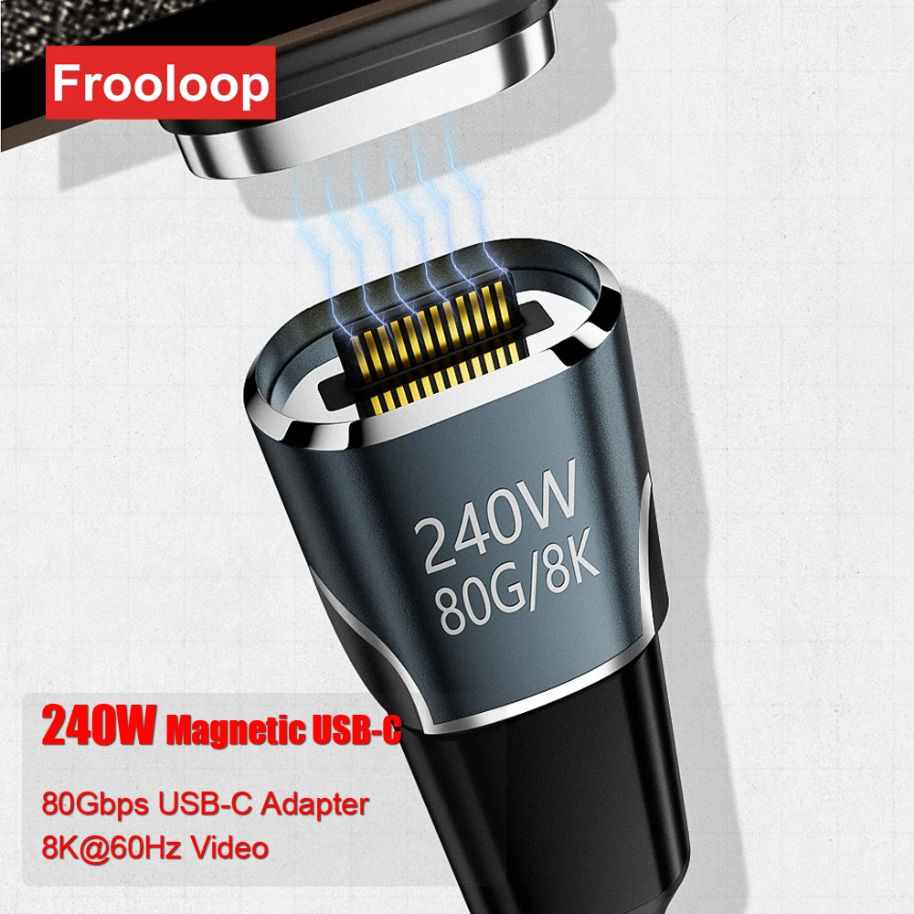 Магнитный адаптер USB C 240 Вт, 80 Гбит/с, USB 4,0 Type-C, штекер-мама OTG, кабель-переходник, 8K, 60 Гц для Macbook iPhone 15 16
Магнитный адаптер USB C 240 Вт, 80 Гбит/с, USB 4,0 Type-C, штекер-мама OTG, кабель-переходник, 8K, 60 Гц для Macbook iPhone 15 16