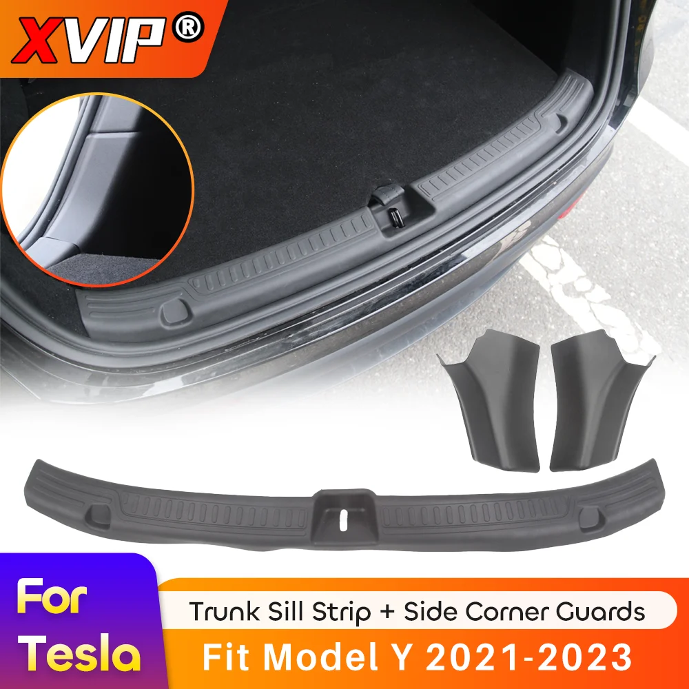 Пороговая полоса XVIP из ТПЭ для багажника Tesla Model Y 2021-23, Накладка для загрузки боковой накладки с защитой от царапин, боковая угловая крышка из АБС-пластика
Пороговая полоса XVIP из ТПЭ для багажника Tesla Model Y 2021-23, Накладка для загрузки боковой накладки с защитой от царапин, боковая угловая крышка из АБС-пластика
