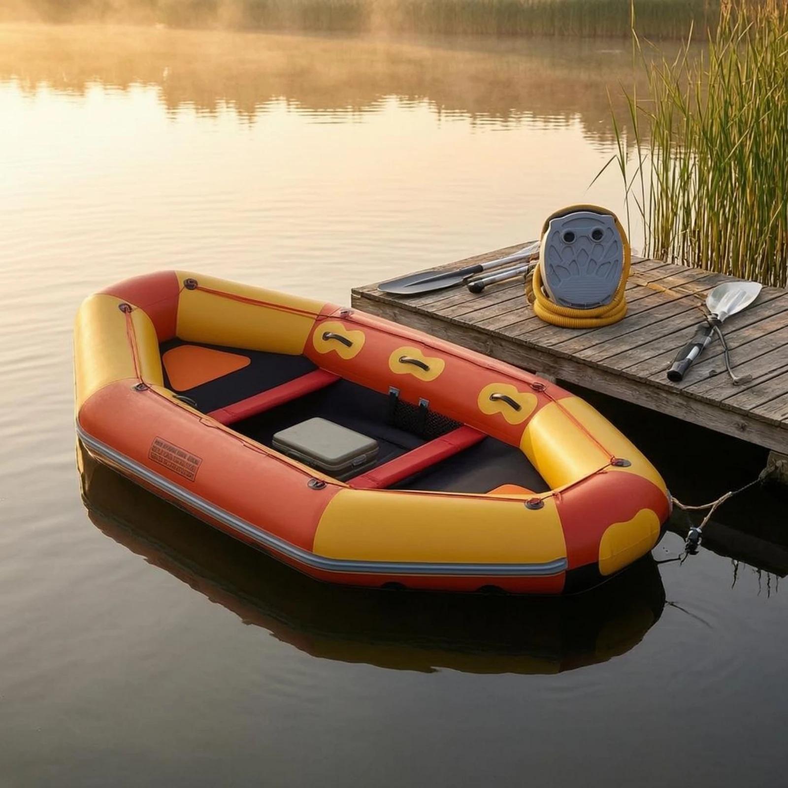 3-Person Inflatable Raft Portable Rectangular Inflatable Boat Black Floor Raft Lightweight Water Craft Oars Included
3-Person Inflatable Raft Portable Rectangular Inflatable Boat Black Floor Raft Lightweight Water Craft Oars Included