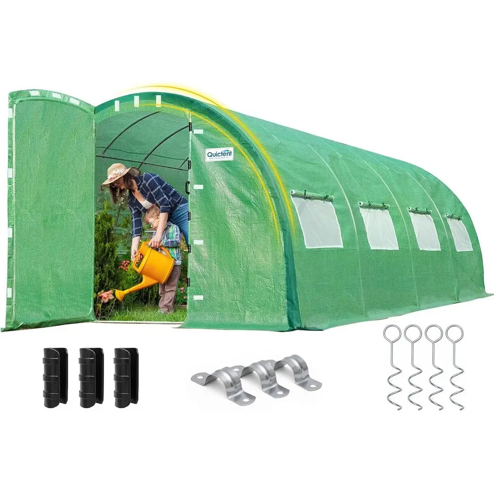 Reinforced Top Large Heavy-Duty Walk-in Tunnel Hoop Greenhouse for Winter Gardening
Reinforced Top Large Heavy-Duty Walk-in Tunnel Hoop Greenhouse for Winter Gardening