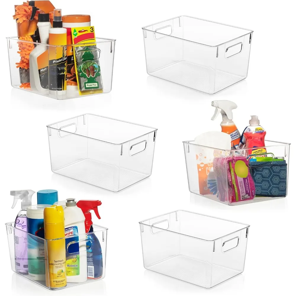 Clear Plastic Storage Bins – Pantry Organizers & Storage Containers, Cabinet Organizer - Home Organization Must Bath Baskets
Clear Plastic Storage Bins – Pantry Organizers & Storage Containers, Cabinet Organizer - Home Organization Must Bath Baskets