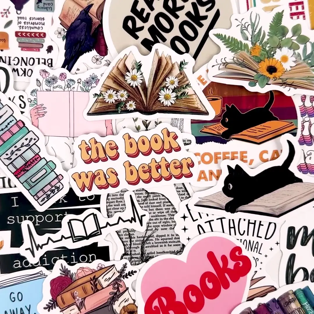 Reading Stickers, Waterproof Vinyl Book Lover Decals for Laptop, Notebook, Journal, Library Gifts (10/20/30/50 Sheets)
Reading Stickers, Waterproof Vinyl Book Lover Decals for Laptop, Notebook, Journal, Library Gifts (10/20/30/50 Sheets)