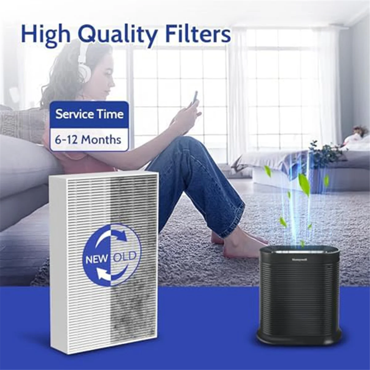 Replacement parts Filter for Air Purifier HPA300, HEPA Filter HPA300 HPA200 HPA100R HRF-R3, HRF-R2, HRF-R1, 6 PCS
Replacement parts Filter for Air Purifier HPA300, HEPA Filter HPA300 HPA200 HPA100R HRF-R3, HRF-R2, HRF-R1, 6 PCS