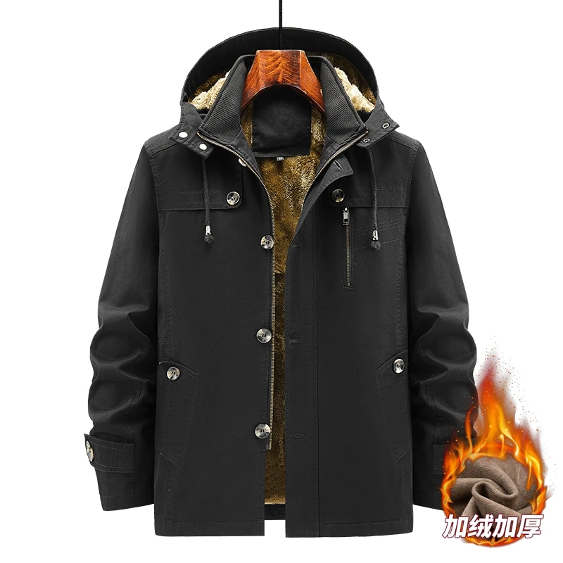 Winter Parka Men Windbreaker Fleece Thick Warm Fur Coats Men Windbreaker Coats Fleece Casual Padded Jackets Men Clothing Outwear
Winter Parka Men Windbreaker Fleece Thick Warm Fur Coats Men Windbreaker Coats Fleece Casual Padded Jackets Men Clothing Outwear
