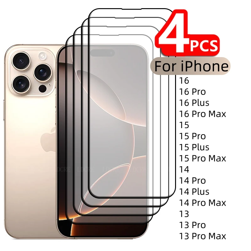 4Pcs For iPhone 16 Pro Max Glass iPhone 16 Pro Max Tempered Glass Full Cover Glue 9H Screen Protector iPhone 16 15 14 13 Pro Max
4Pcs For iPhone 16 Pro Max Glass iPhone 16 Pro Max Tempered Glass Full Cover Glue 9H Screen Protector iPhone 16 15 14 13 Pro Max