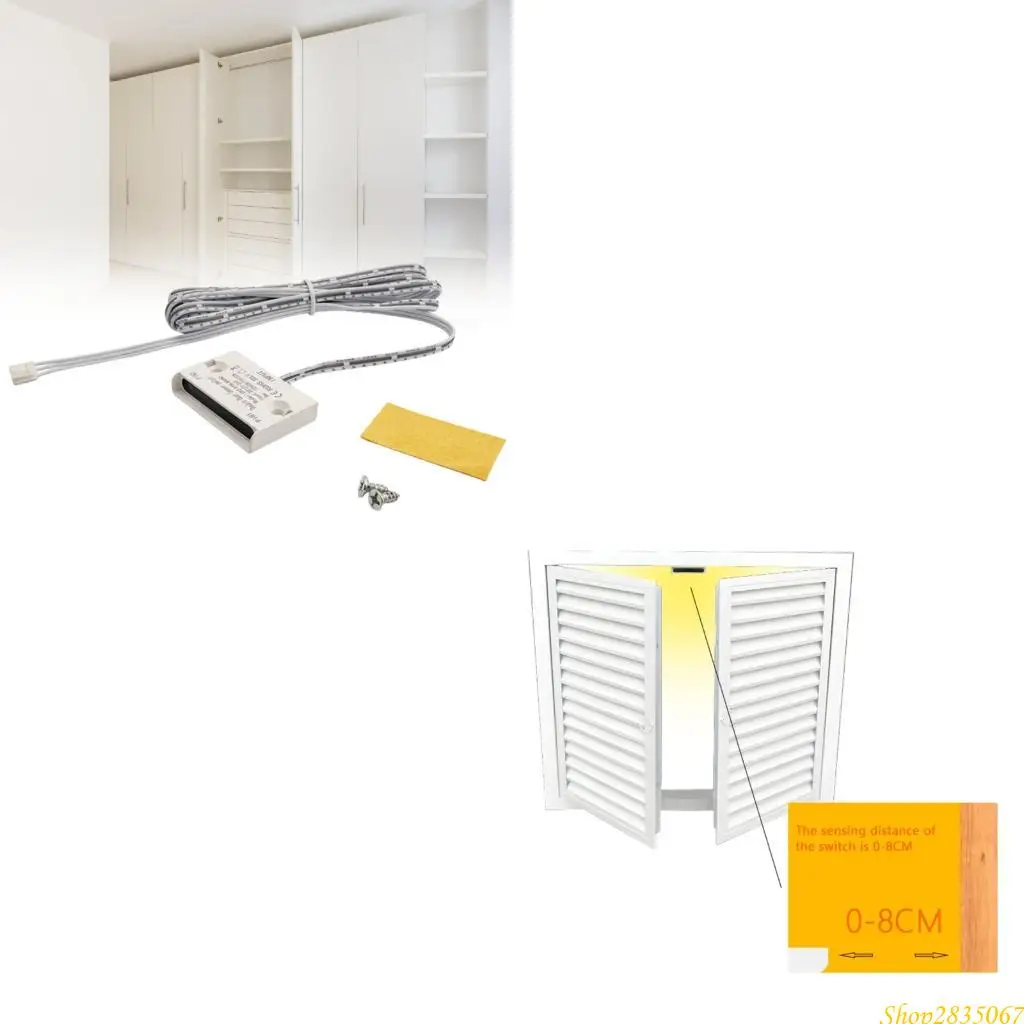 2 шт., датчики открытия/закрытия двери шкафа, переключатели для домашнего шкафа 831F
2 шт., датчики открытия/закрытия двери шкафа, переключатели для домашнего шкафа 831F