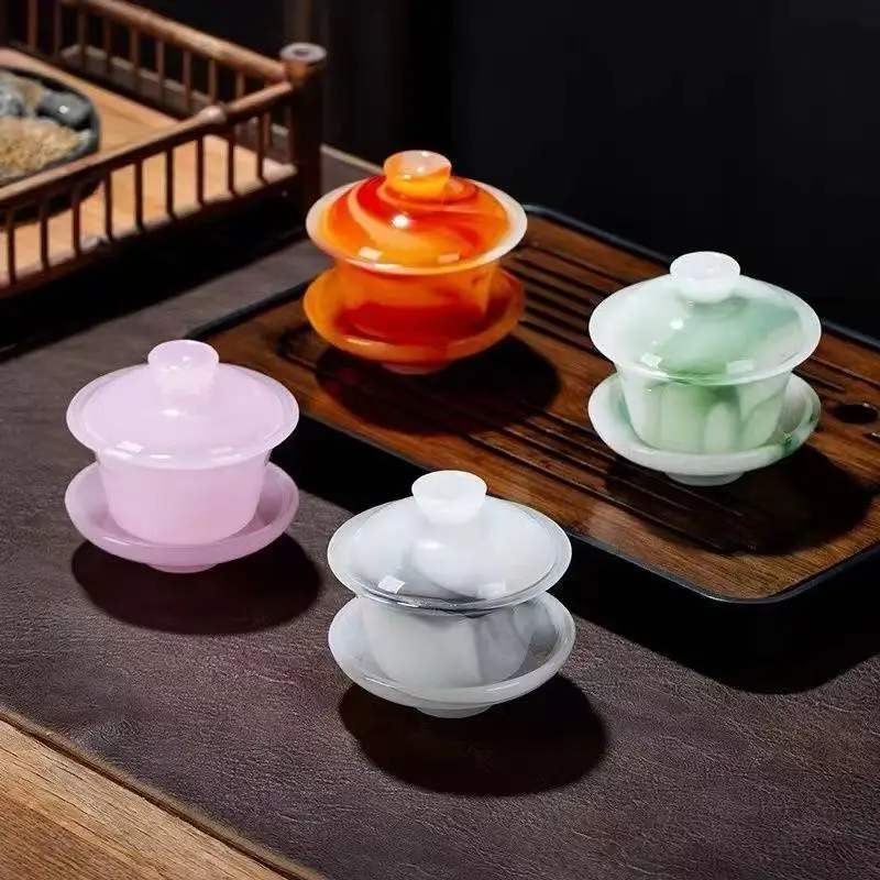 Natural Afghan Jade Kung Fu Tea Set Space Master Cup High-Quality Jade Tea Set Health Care Gaiwan
Natural Afghan Jade Kung Fu Tea Set Space Master Cup High-Quality Jade Tea Set Health Care Gaiwan