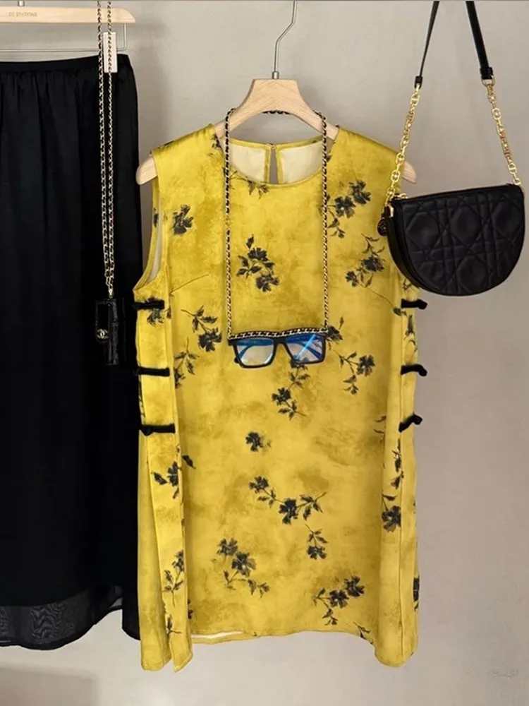 Improved Top New Chinese Style Anti-Wrinkle Fashion Print Button Vest Women's Summer Versatile Daily Wear
Improved Top New Chinese Style Anti-Wrinkle Fashion Print Button Vest Women's Summer Versatile Daily Wear