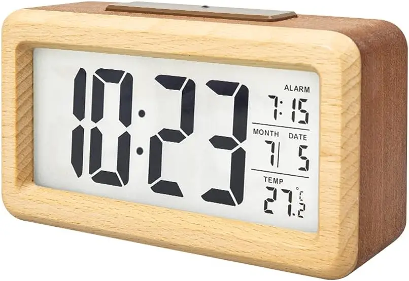 Wooden Digital Battery Operated Alarm Clocks for Bedrooms, Beside, Table, Desk
Wooden Digital Battery Operated Alarm Clocks for Bedrooms, Beside, Table, Desk