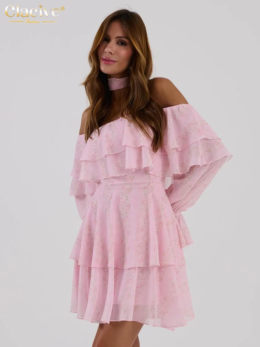 Clacive Sexy Loose Print Women's Dress 2026 Spring Slash Neck Long Sleeve Mini Dresses Elegant Classic Pleated Female Dress
Clacive Sexy Loose Print Women's Dress 2026 Spring Slash Neck Long Sleeve Mini Dresses Elegant Classic Pleated Female Dress