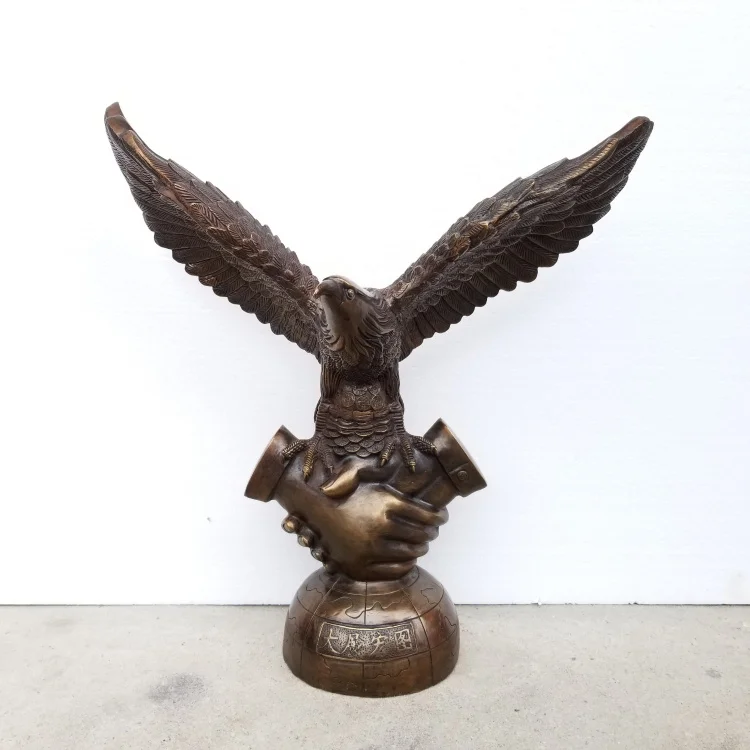 52CM large Huge HOME OFFICE Porch lobby efficacious Mascot thriving business copper Auspicious Arabia Eagle FENG SHUI statue
52CM large Huge HOME OFFICE Porch lobby efficacious Mascot thriving business copper Auspicious Arabia Eagle FENG SHUI statue