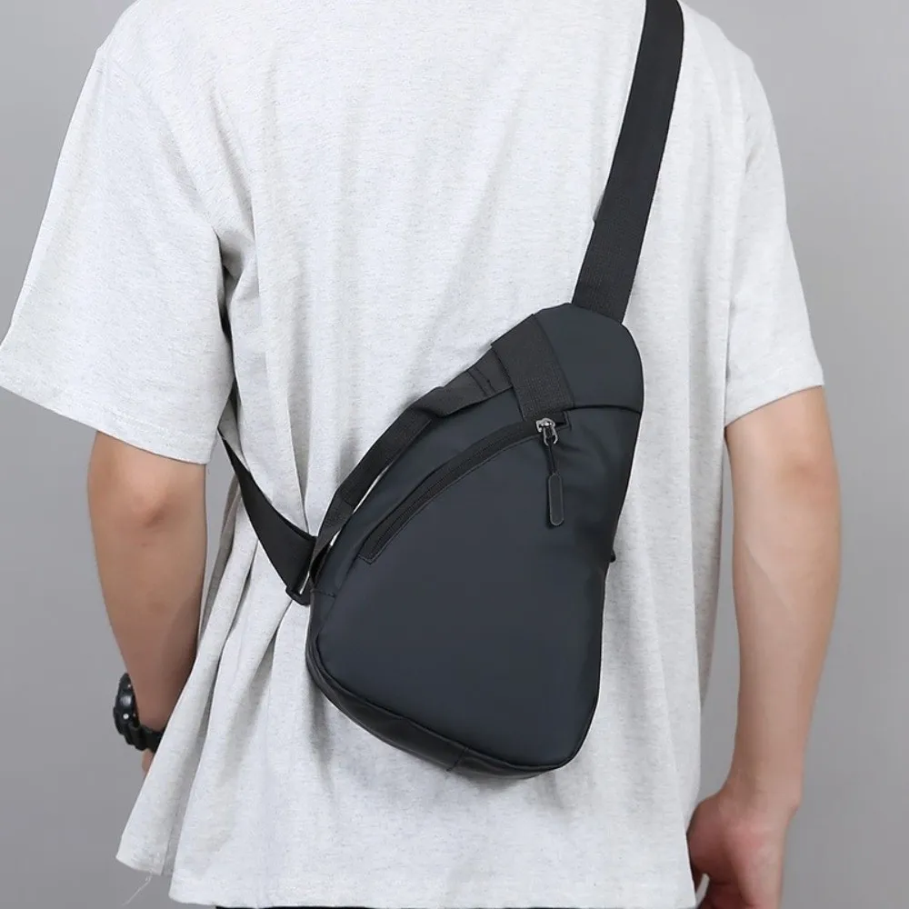 Casual Droplet Shaped Men Chest Bag Solid color Korean Style Sports Shoulder Bag Zipper Large Capacity Crossbody Bag Unisex
Casual Droplet Shaped Men Chest Bag Solid color Korean Style Sports Shoulder Bag Zipper Large Capacity Crossbody Bag Unisex