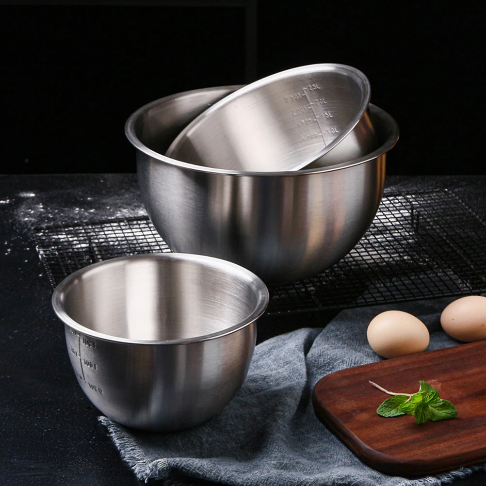 1pc Stainless Steel Food Grade Mixing Bowl Egg Whisk Cooking Pot Deep Thick Household Kitchen 20Cm Silver For Home Use
1pc Stainless Steel Food Grade Mixing Bowl Egg Whisk Cooking Pot Deep Thick Household Kitchen 20Cm Silver For Home Use