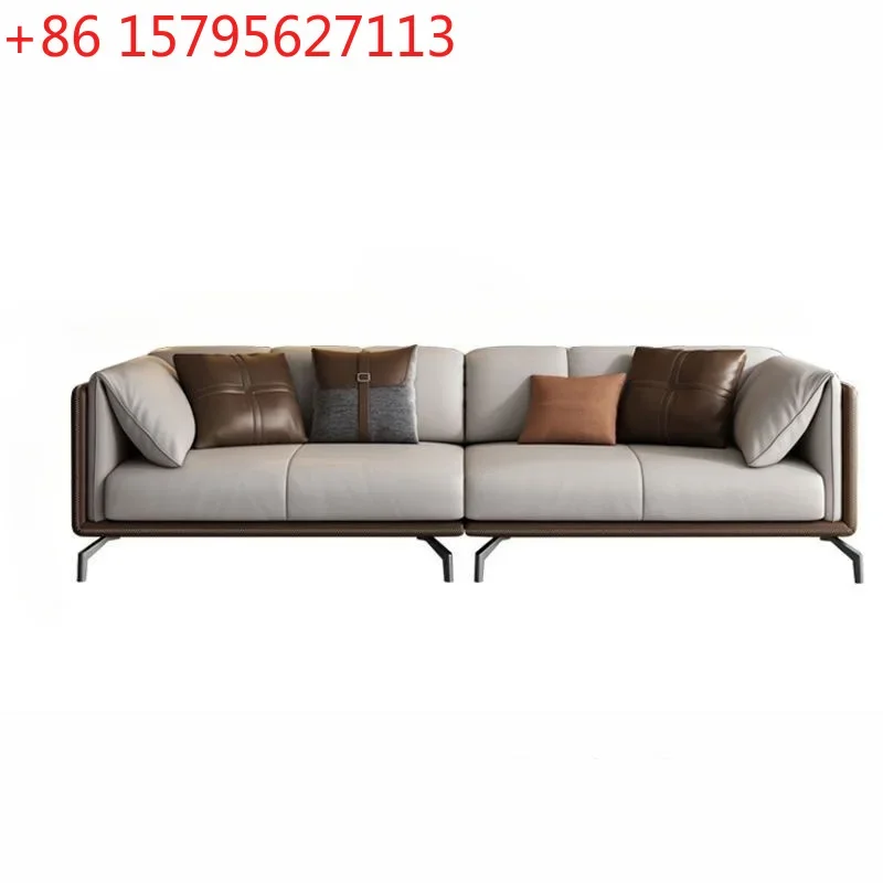 Light luxury high-end leather sofa living room modern simple office hotel high-end sofa
Light luxury high-end leather sofa living room modern simple office hotel high-end sofa
