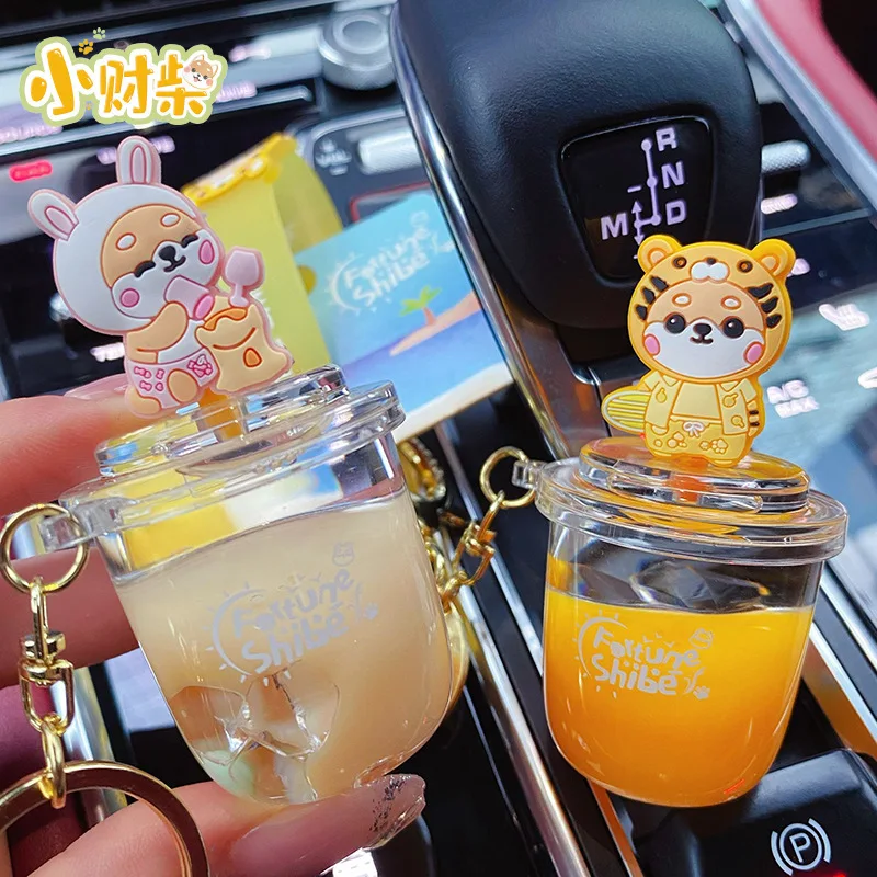 miniso Summer oil-filled colorful keychain, exquisite message bottle, couple key chain pendant
miniso Summer oil-filled colorful keychain, exquisite message bottle, couple key chain pendant
