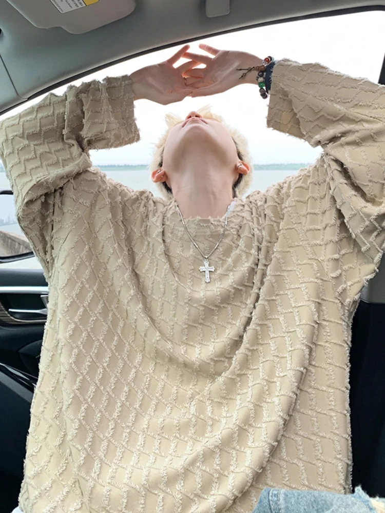 Men's round Ne Sweatirt Spring Autumn Plaid Embroidery Long Sve Casual Top Faionable Bot irt American Sle
Men's round Ne Sweatirt Spring Autumn Plaid Embroidery Long Sve Casual Top Faionable Bot irt American Sle
