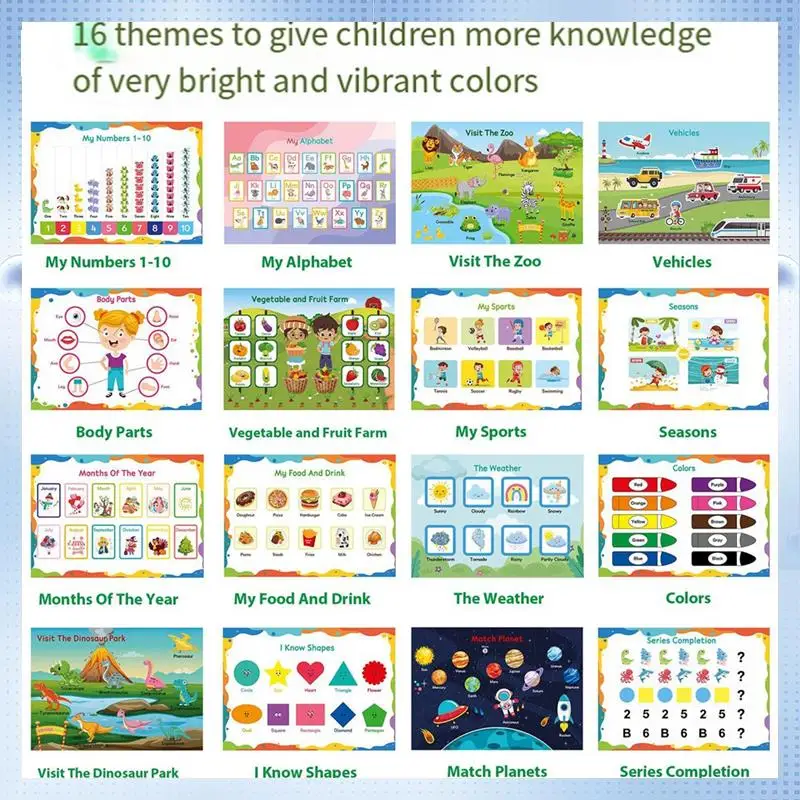 ABRJ-Montessori Book Kids Preschool 32 Themes Activity Binder Early Educational Autism Sensory Toys
ABRJ-Montessori Book Kids Preschool 32 Themes Activity Binder Early Educational Autism Sensory Toys