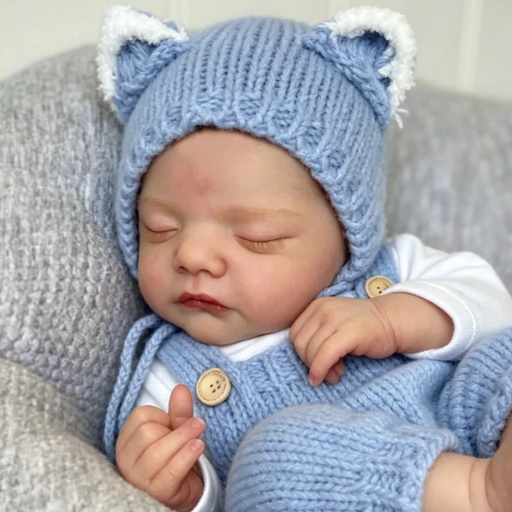 BZDOLL 45CM Cute Sleeping Reborn Baby, 18inch Cloth Body with Vinyl Limbs, 3D-Skin & Visible Veins, Kid Toy & Art Collection
BZDOLL 45CM Cute Sleeping Reborn Baby, 18inch Cloth Body with Vinyl Limbs, 3D-Skin & Visible Veins, Kid Toy & Art Collection