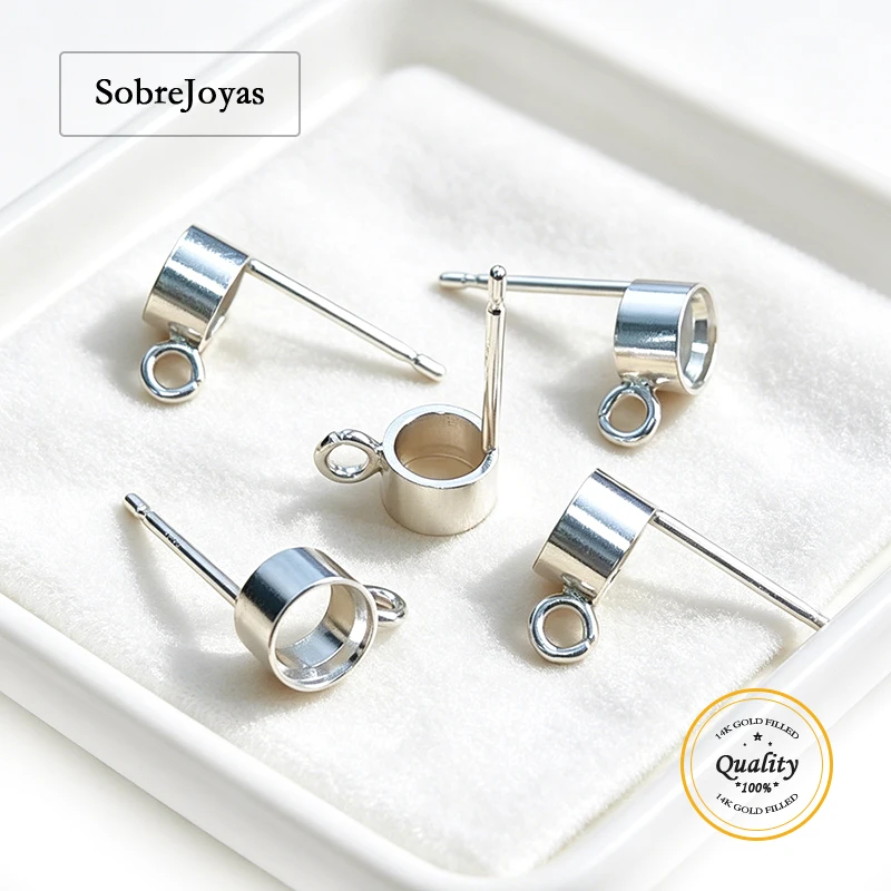 925 Sterling Silver 3/4mm Bezel Post Earring with Ring Wholesale Bulk Jewelry Making DIY Earrings Accessories
925 Sterling Silver 3/4mm Bezel Post Earring with Ring Wholesale Bulk Jewelry Making DIY Earrings Accessories