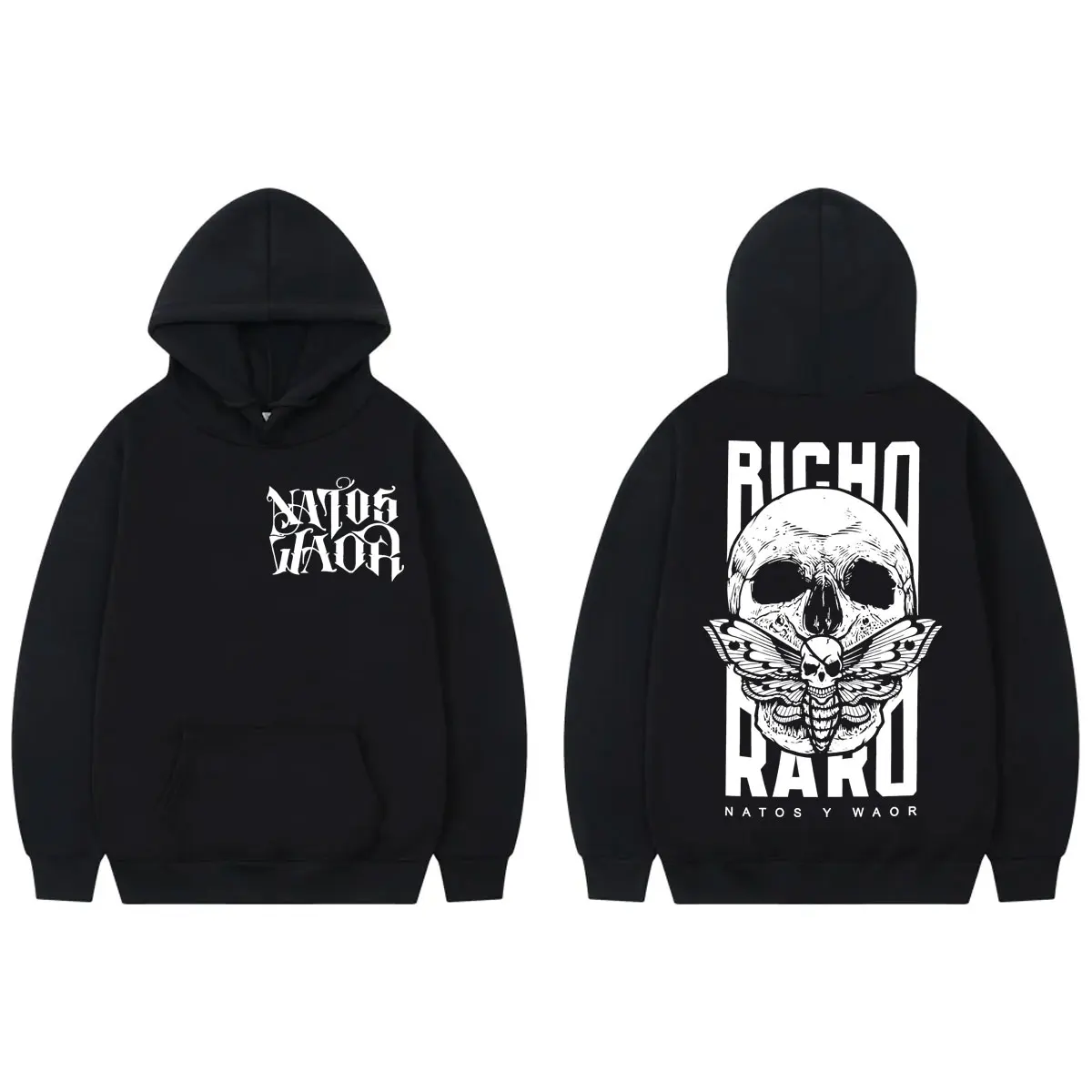 Rapper Natos Y Waor Double Sided Print Hoodies Hip Hop Vintage Hooded Sweatshirts Men Women Clothing Gothic Fashion Pullovers
Rapper Natos Y Waor Double Sided Print Hoodies Hip Hop Vintage Hooded Sweatshirts Men Women Clothing Gothic Fashion Pullovers