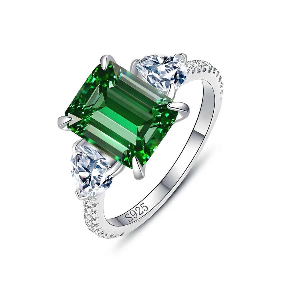 S925 sterling silver inlaid imitation emerald gemstone ring women's niche design light luxury jewelry
S925 sterling silver inlaid imitation emerald gemstone ring women's niche design light luxury jewelry