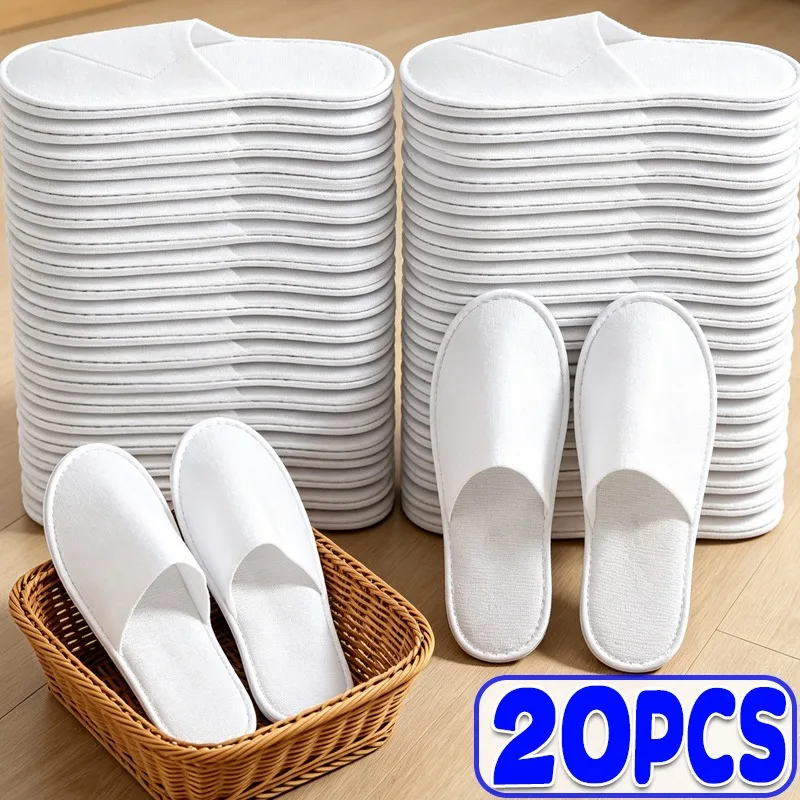 2/20pcs White Disposable Slippers Unisex Non Slip Thickened Hotel Slippers Spa Slippers Indoor Slipper Women Men Soft Breathable
2/20pcs White Disposable Slippers Unisex Non Slip Thickened Hotel Slippers Spa Slippers Indoor Slipper Women Men Soft Breathable