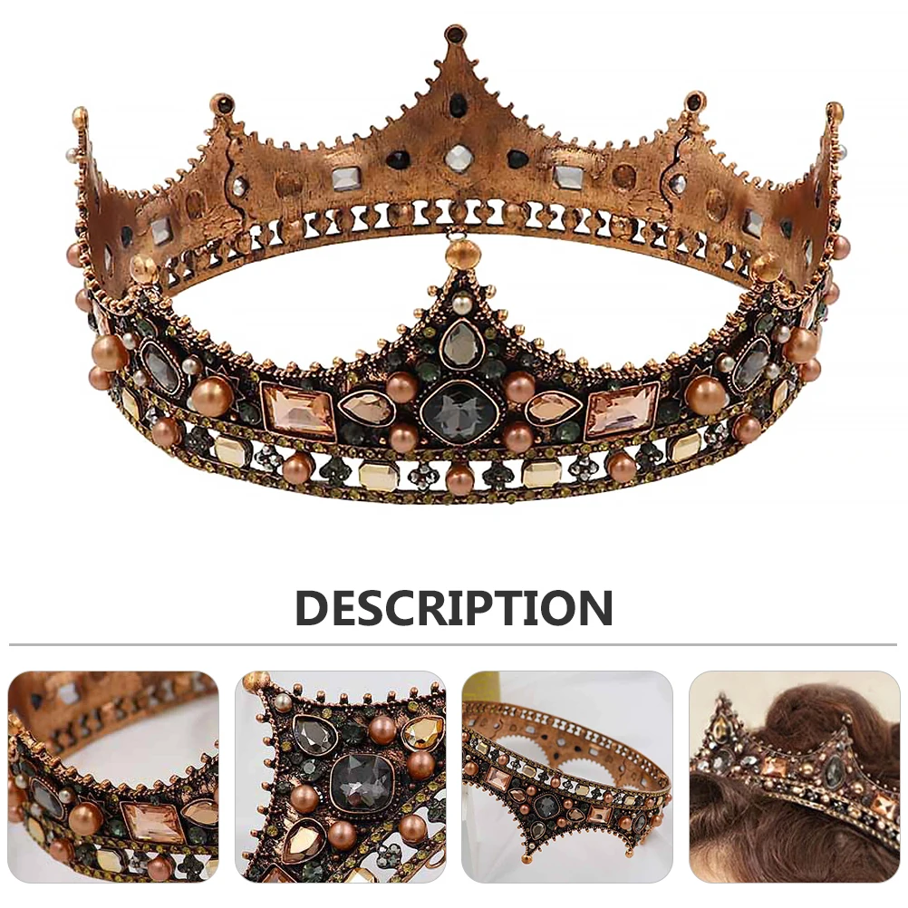 Pearl Alloy Rhinestone Crown Elegant Bridal Headwear Wedding Tiara Bride Headdress Crystal Hair Decor Queen Hair Accessories
Pearl Alloy Rhinestone Crown Elegant Bridal Headwear Wedding Tiara Bride Headdress Crystal Hair Decor Queen Hair Accessories