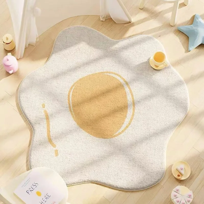 VIKAMA Cute Cartoon Egg Rug Fluffy Round Floor Mat Anti-Slip Soft Plush Carpet for Living Room Bedroom Bathroom Home Decor
VIKAMA Cute Cartoon Egg Rug Fluffy Round Floor Mat Anti-Slip Soft Plush Carpet for Living Room Bedroom Bathroom Home Decor