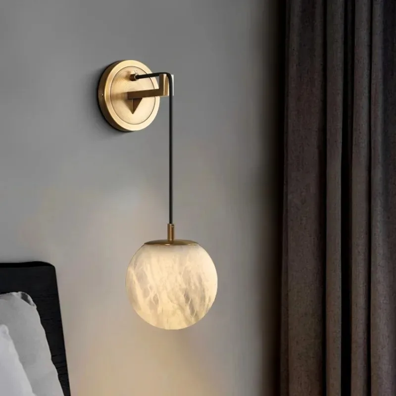 Modern Bedside Wall Lamp olden Round Brass Decorative Wall Light Minimalist Bedside Living Room Corridor Parlor Sconce
Modern Bedside Wall Lamp olden Round Brass Decorative Wall Light Minimalist Bedside Living Room Corridor Parlor Sconce