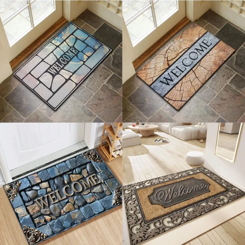 Welcome Door Mat Foyer Anti Slip Dust Decoration Carpet Living Room Anti Dirty Rug Home Decoration
Welcome Door Mat Foyer Anti Slip Dust Decoration Carpet Living Room Anti Dirty Rug Home Decoration