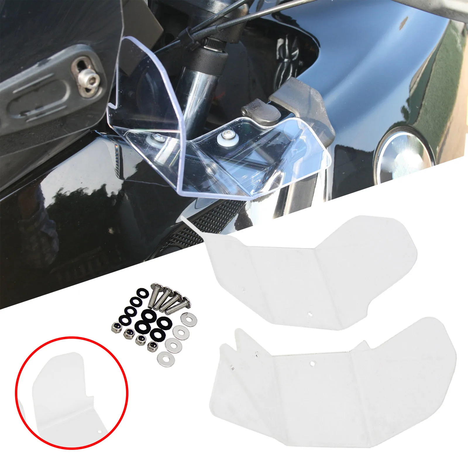 Motorcycle Wind Deflector Pair Windshield Handguard Super Tenere – Reducing Wind-Blast For Yamaha XT1200Z 2012-2013
Motorcycle Wind Deflector Pair Windshield Handguard Super Tenere – Reducing Wind-Blast For Yamaha XT1200Z 2012-2013