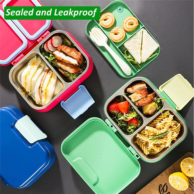 -A14E Leakproof Bento Lunch Box For Kids & Adults - Multi-Compartment Sandwich & Salad Container, Sealed Food Storage
-A14E Leakproof Bento Lunch Box For Kids & Adults - Multi-Compartment Sandwich & Salad Container, Sealed Food Storage