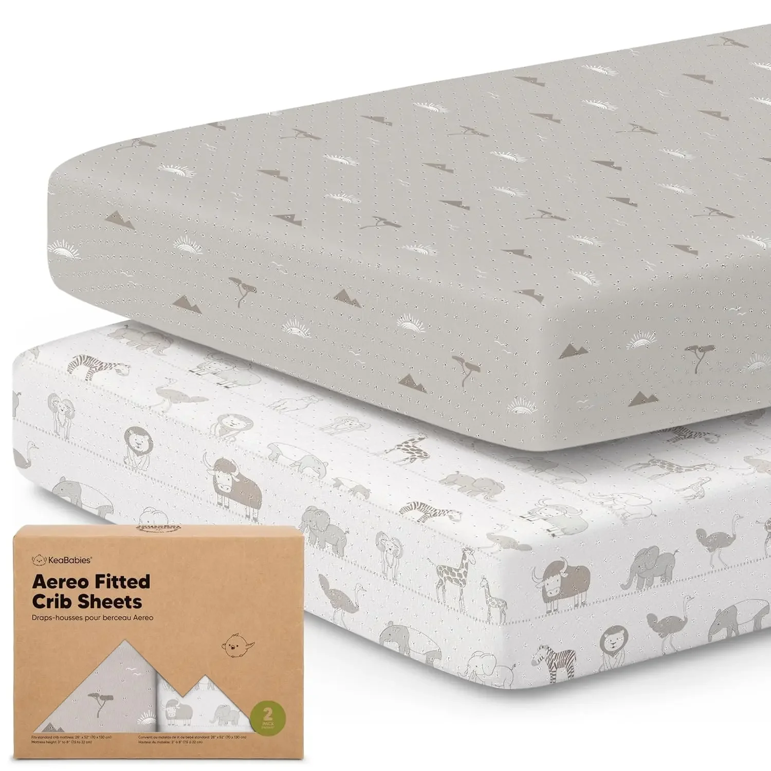 2-Pack Soft Bamboo Cotton Fitted Crib Sheets For Babies – Standard 52x28 Mattress, Breathable & Durable
2-Pack Soft Bamboo Cotton Fitted Crib Sheets For Babies – Standard 52x28 Mattress, Breathable & Durable