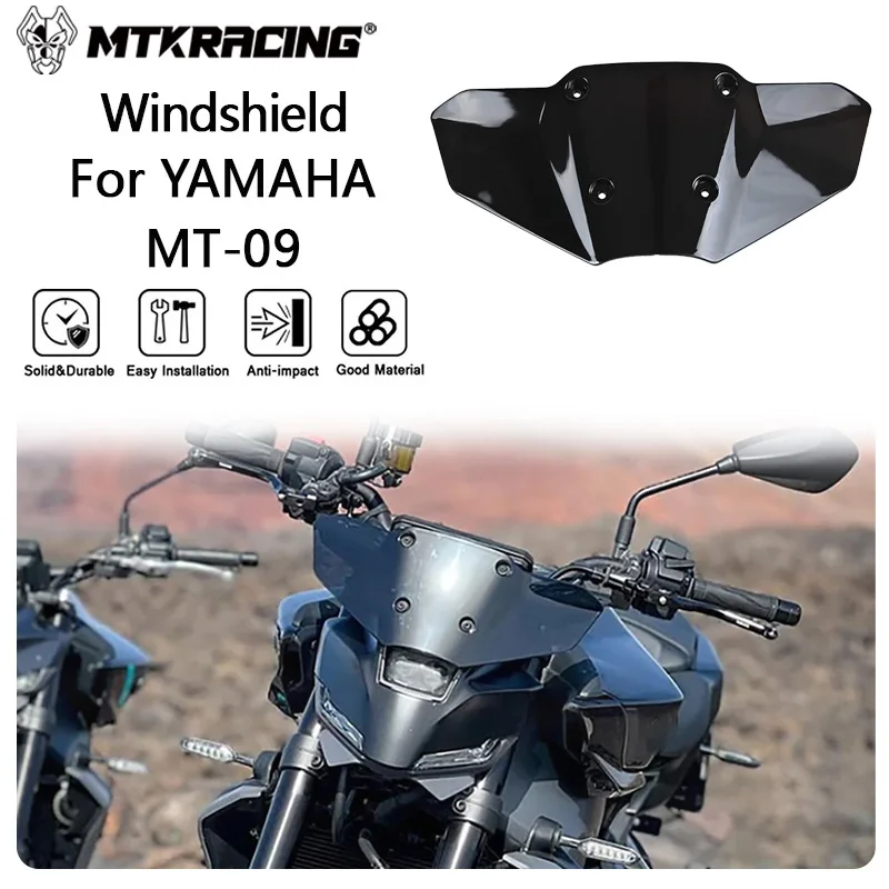 MTKRACING Windshield For YAMAHA MT-09 2021-2024 Motorcycle Front Screen Windscreen Windshield Deflector Protector
MTKRACING Windshield For YAMAHA MT-09 2021-2024 Motorcycle Front Screen Windscreen Windshield Deflector Protector